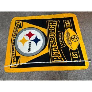 Pittsburgh Steelers NFL Fleece Blanket Black Yellow 50x60